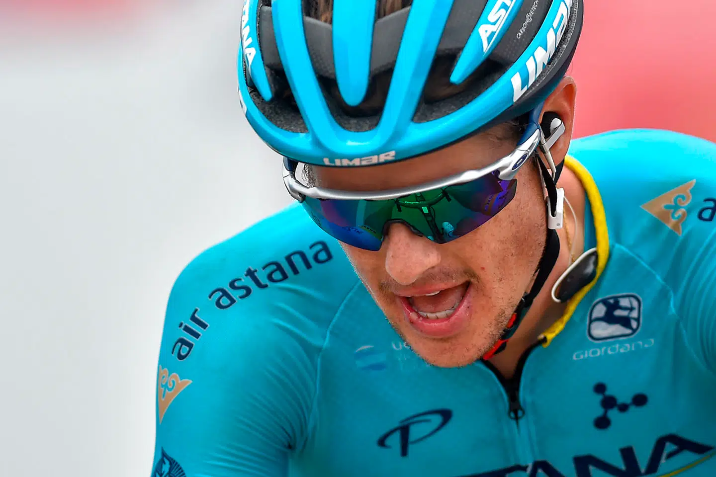 Jakob Fuglsang ved etapesejren i Vuelta a España.