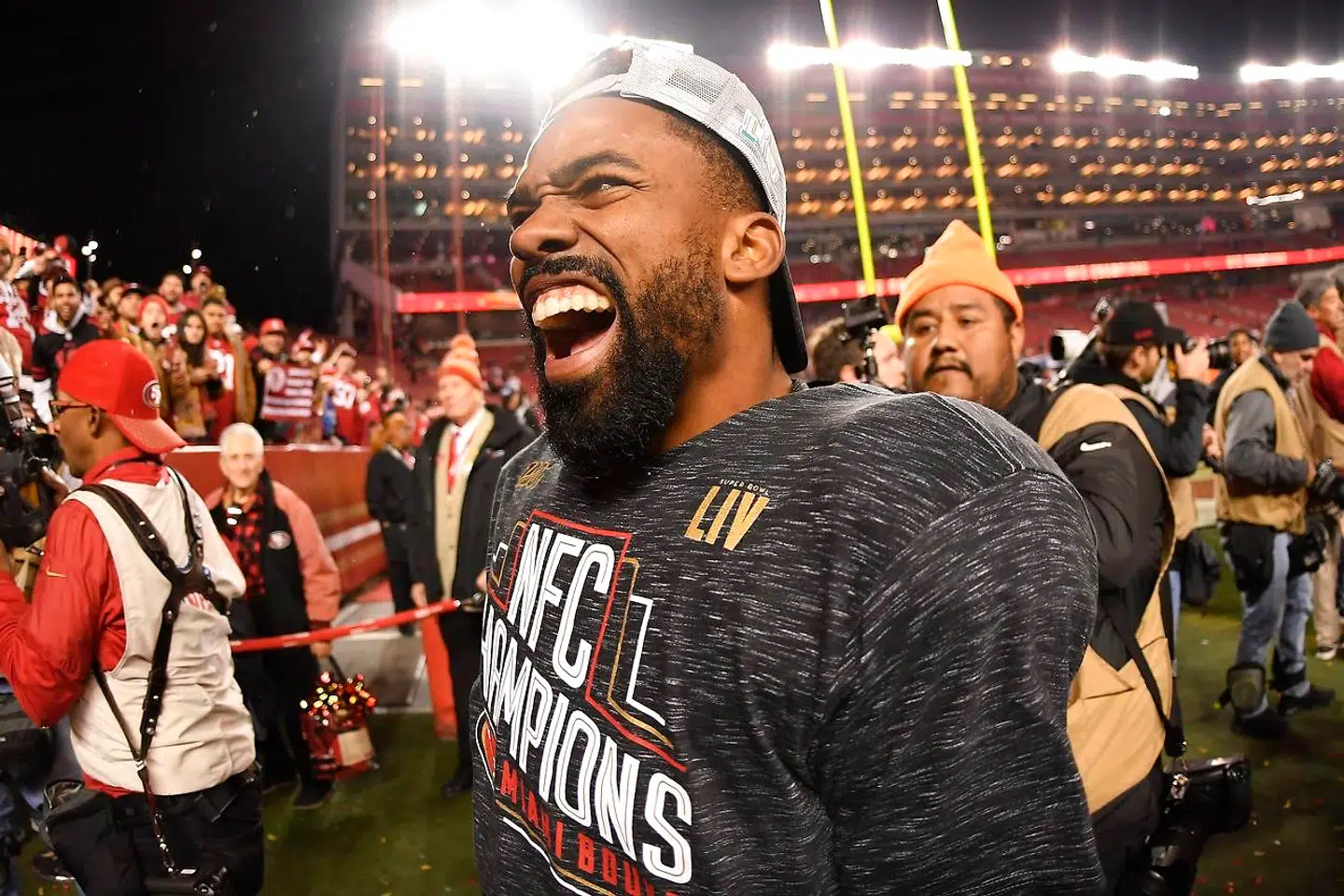 Raheem Mostert har fået sit gennembrud som manden, der bærer bolden i 49ers' stærke løbeangreb.