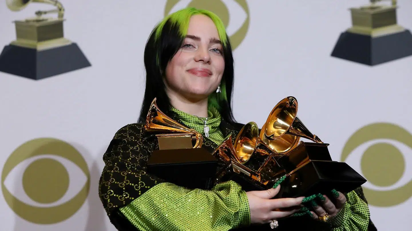 Billie Eilish blev den helt store vinder ved Grammy-awards med fire priser.