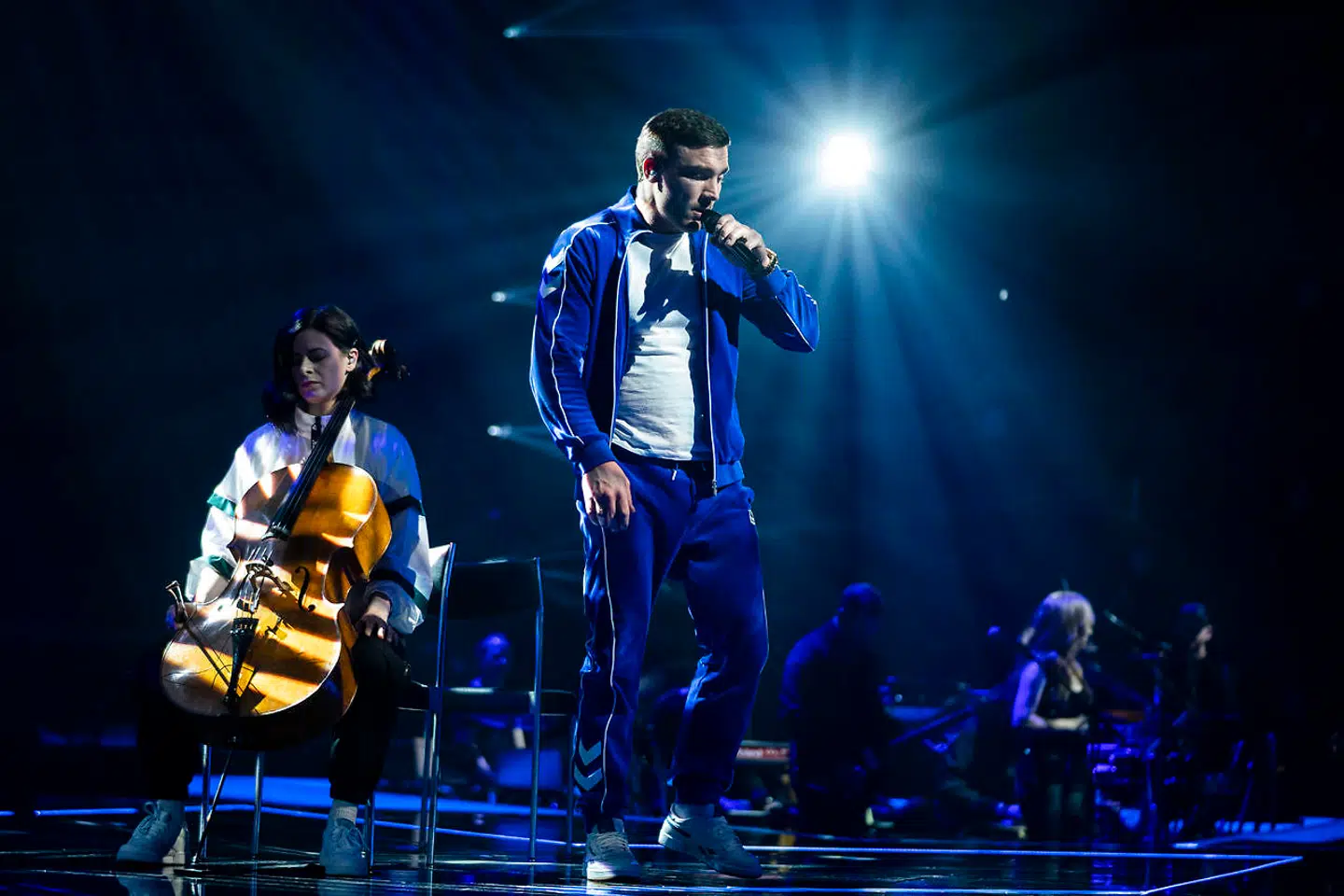 Kali: "Kys Det Nu (Det Satans Liv)" af TV-2. X - Factor liveshow 2, fredag den 28. februar 2020. (Foto: Martin Sylvest/Ritzau Scanpix 2020)