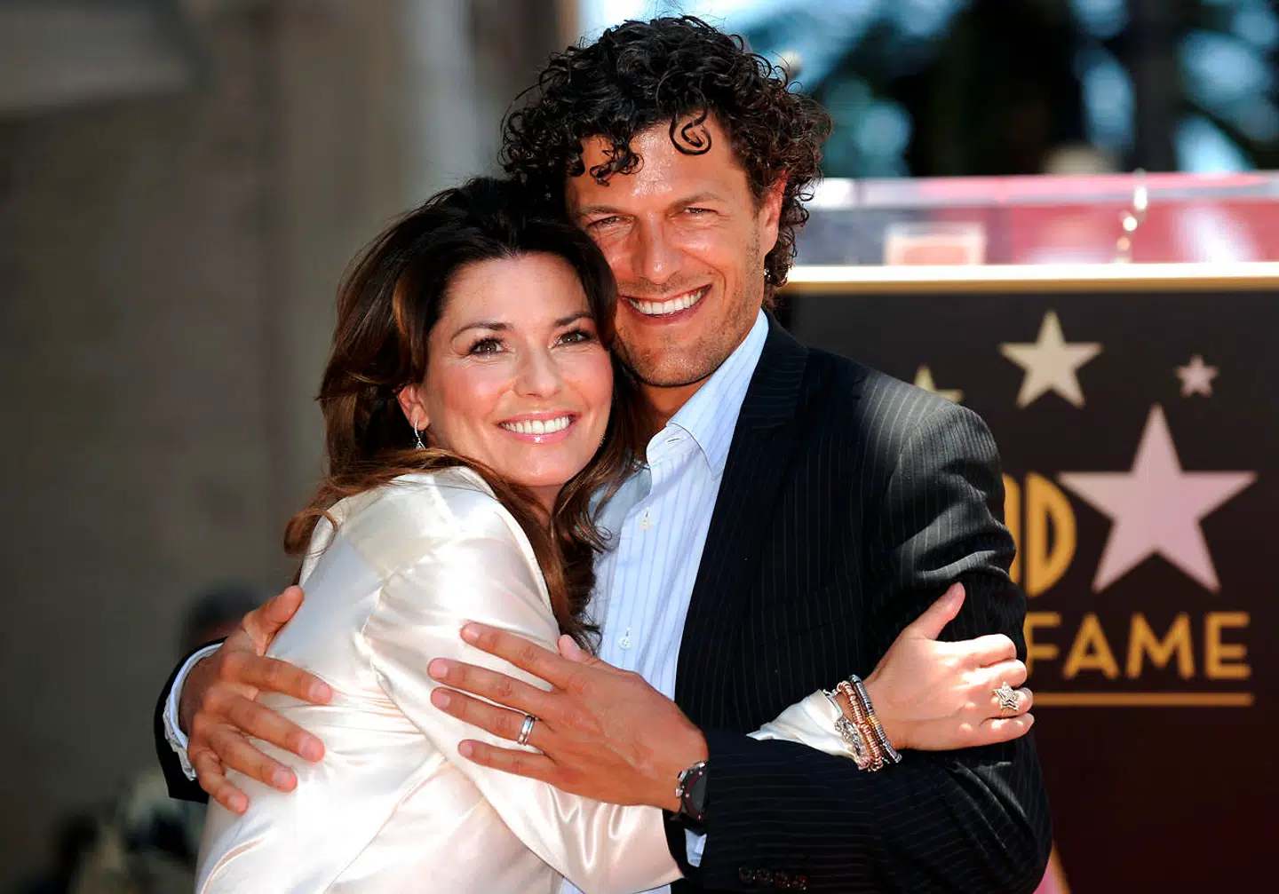 Her ses Twain med sin mand Frederic Nicolas Thiebaud i 2011.