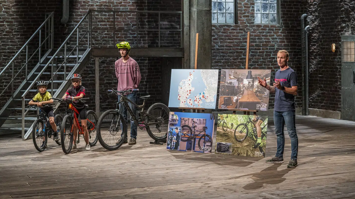 42-årige Søren Heissel fik ikke en investering med hjem fra 'Løvens Hule', men det har ikke sat en stopper for Sponz MTB Center ApS.