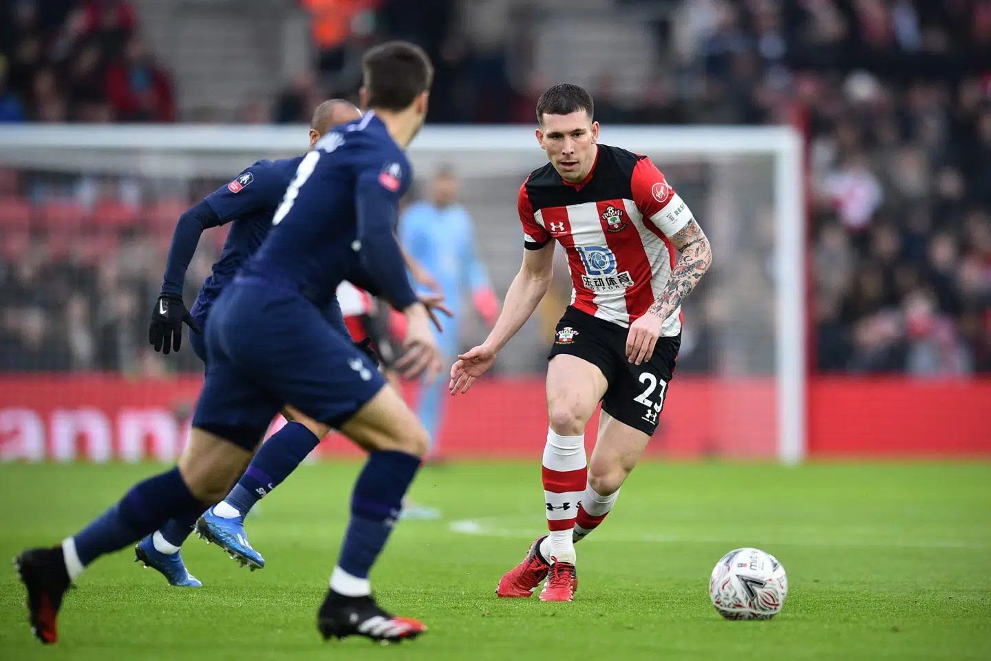 Pierre-Emile Højbjerg er anfører i Southampton, hvor han har spillet siden 2016. (Arkivfoto) Glyn Kirk/Ritzau Scanpix