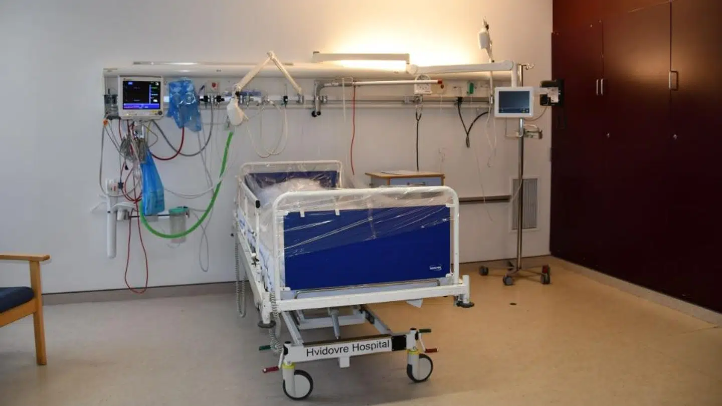 Coronavirus-stue på Hvidovre Hospital.