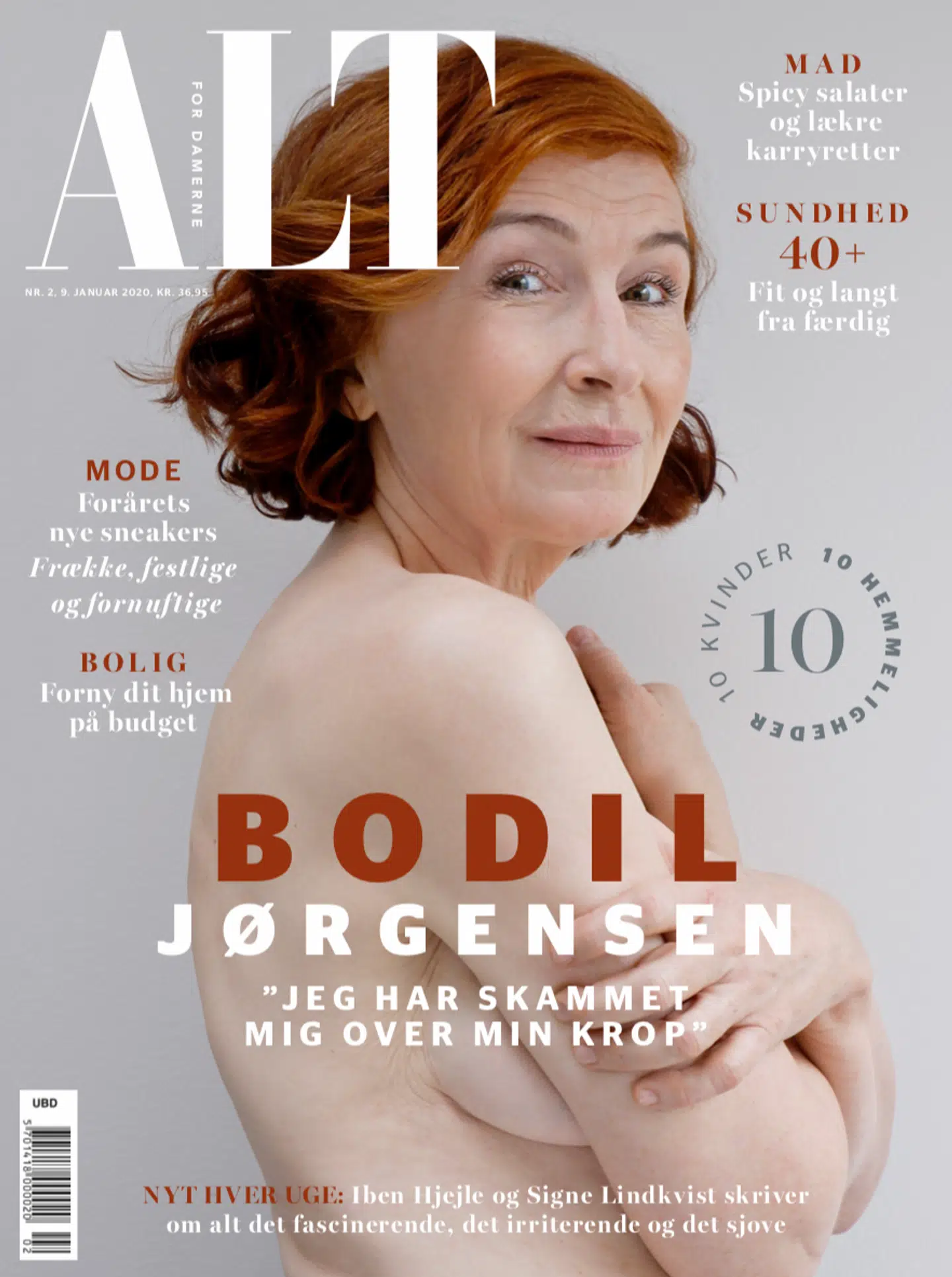 Bodil Jørgensens forside i 'Alt for damerne'.