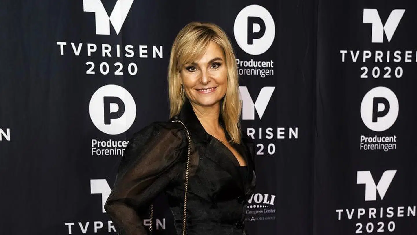 Michèle Bellaiche på den røde løber ved Tv prisen 2020 på Tivoli Hotel & Congress Center i København, lørdag den 18. januar 2020.
