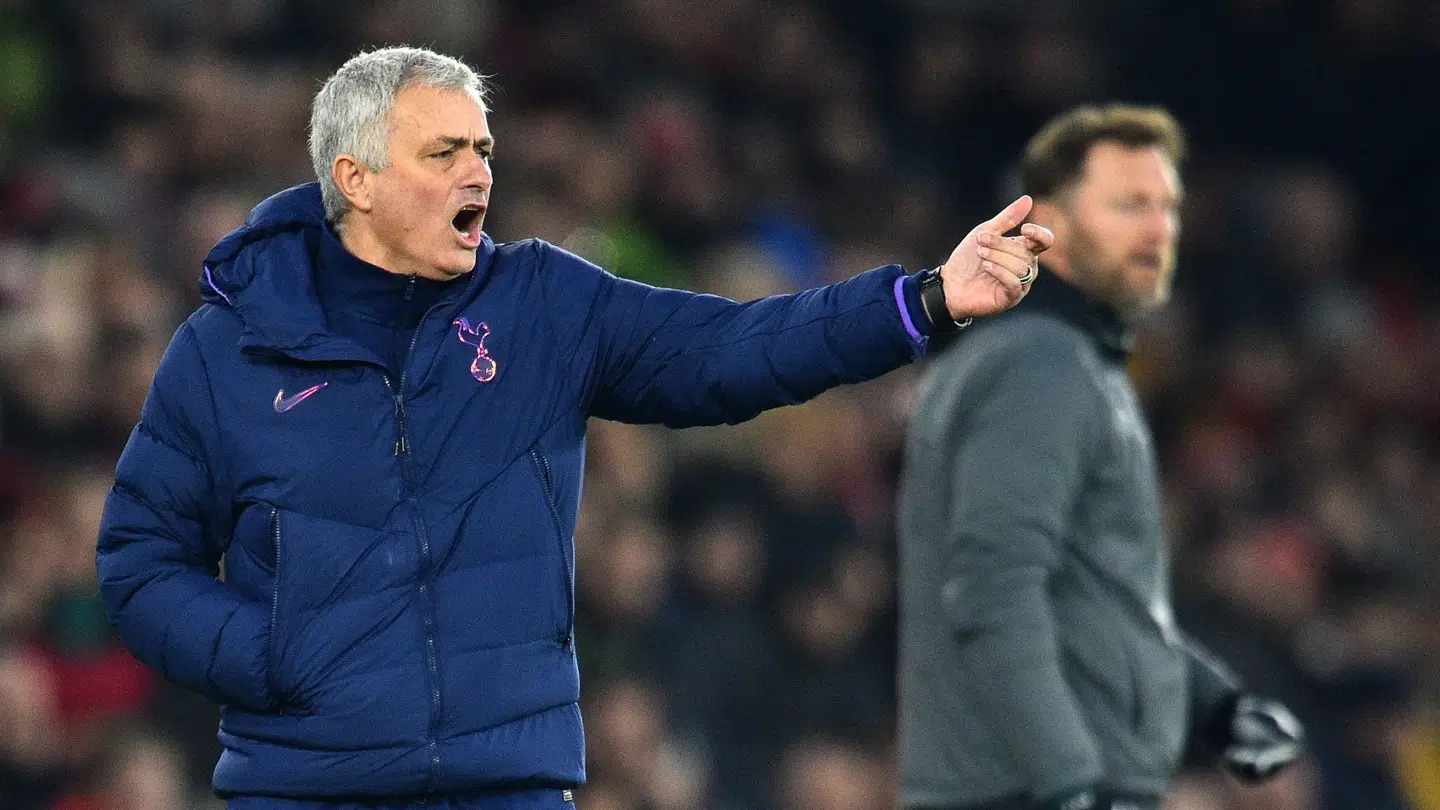 José Mourinho havde udeladt Christian Eriksen til lørdagens kamp. Danskeren meldes på vej til Inter. Glyn Kirk/Ritzau Scanpix