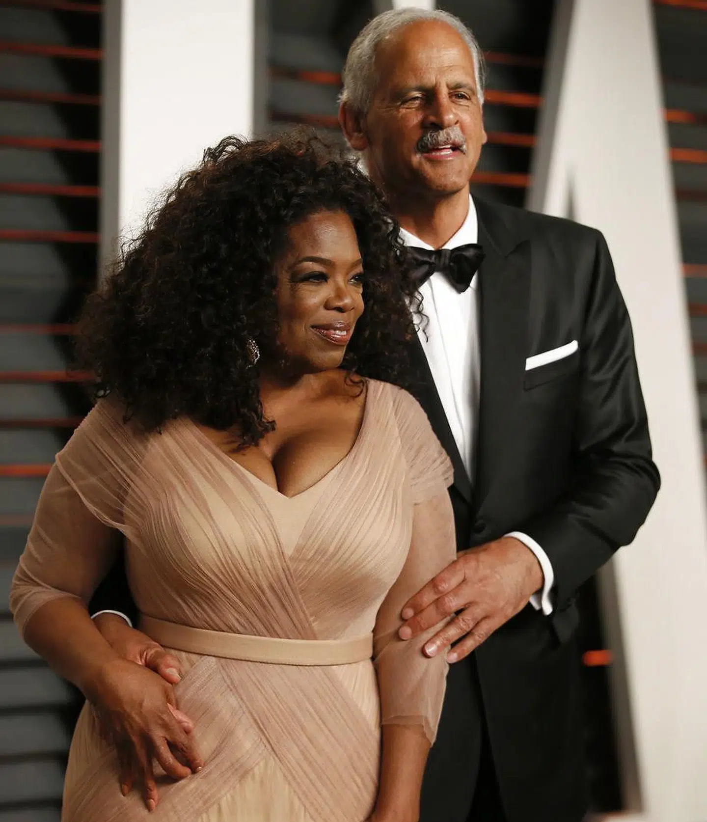 ARKIVFOTO af Oprah Winfrey og Stedman Graham.