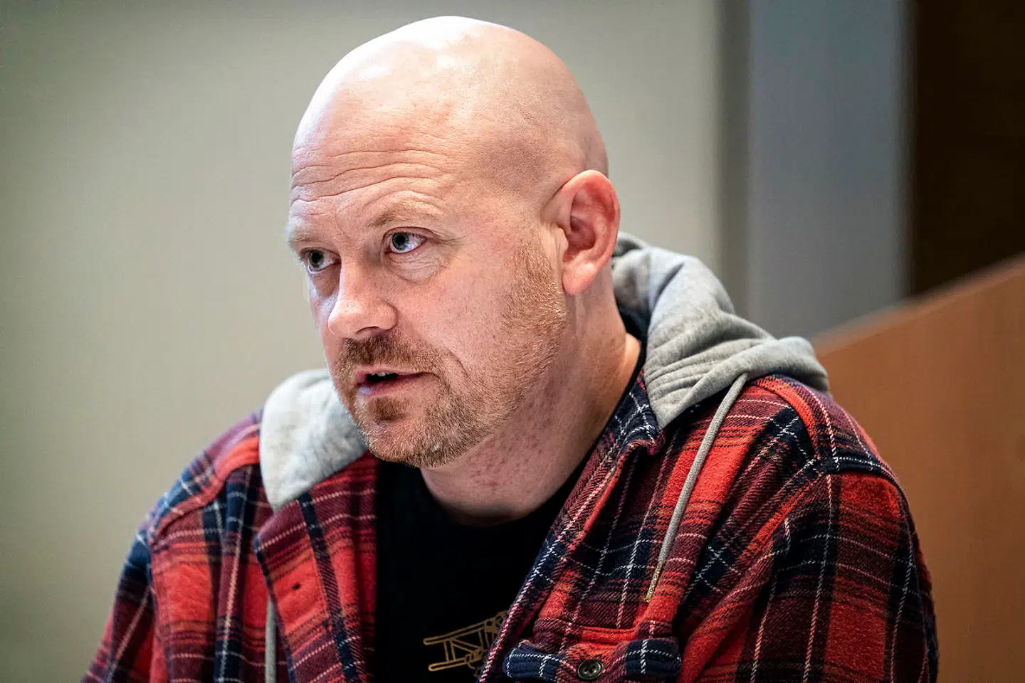 Thomas Strømsholt, formand Stilladsarbejdernes Landsklub, er klar til faglig konflikt, hvis ikke mindstelønnen bliver hævet markant. (Foto: Ida Guldbæk Arentsen/Ritzau Scanpix)