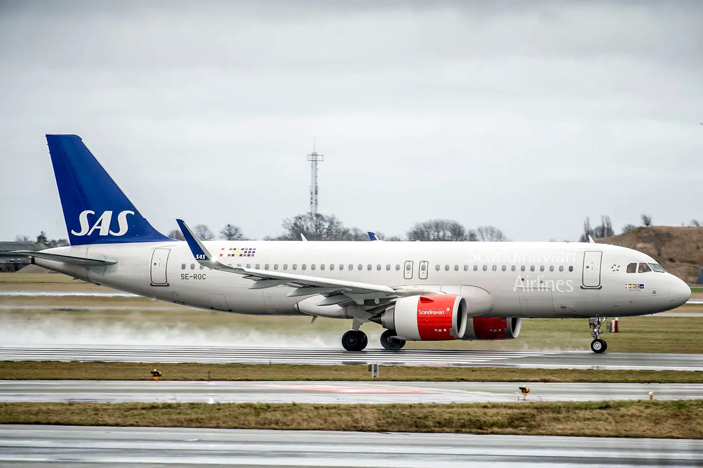 Scandinavian Airlines Systems fly i Københavns Lufthavn i København, mandag den 29. januar 2018. Flyselskabet SAS præsenterer årsregnskab, tirsdag den 30. januar 2018.. (Foto: Mads Claus Rasmussen/Scanpix 2018)