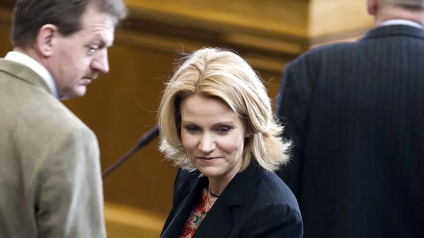 Arkivfoto fra 2010. Socialdemokraternes Helle Thorning-Schmidt og Bjarne Laustsen i Folketinget.