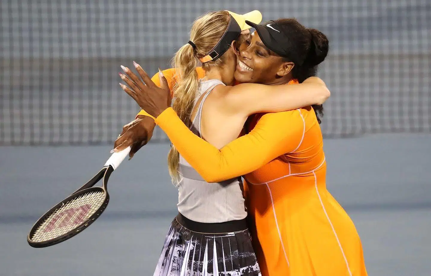 Caroline Wozniacki og Serena Williams spillede double sammen tidligere i år ved turneringen i Auckland.