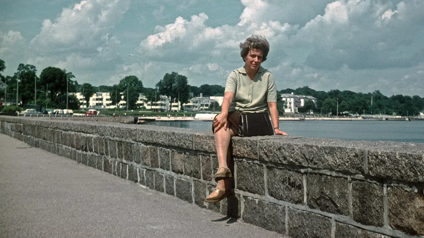 Eva Kovács kort efter, at hun var flygtet fra Ungarn til Danmark.