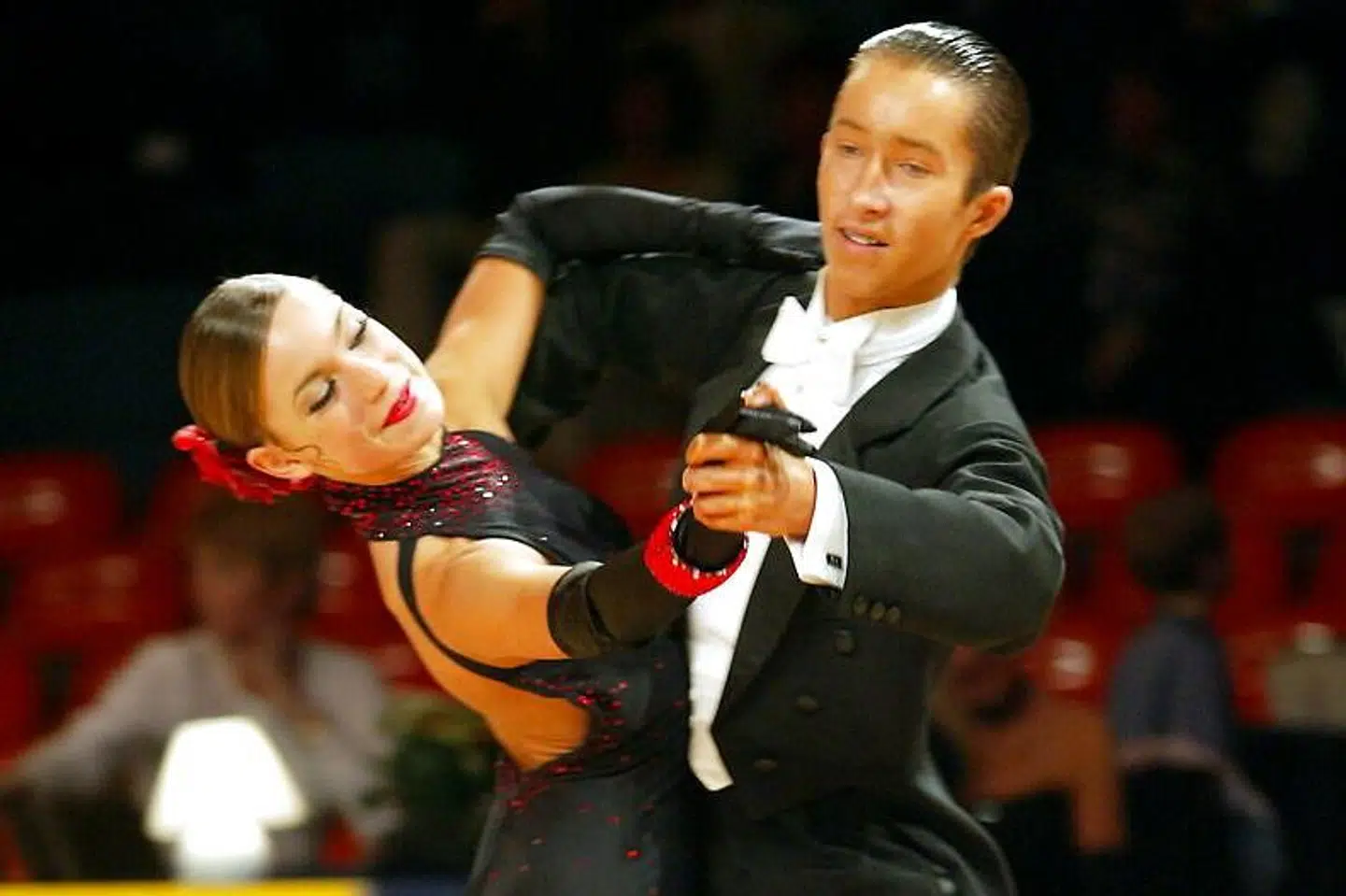 Selv mens hun var konkurrencedanser, lykkedes det Claudia Rex at holde sin OCD skjult. Her ses hun som 16-årig med sin daværende partner Damian Czarnecki.