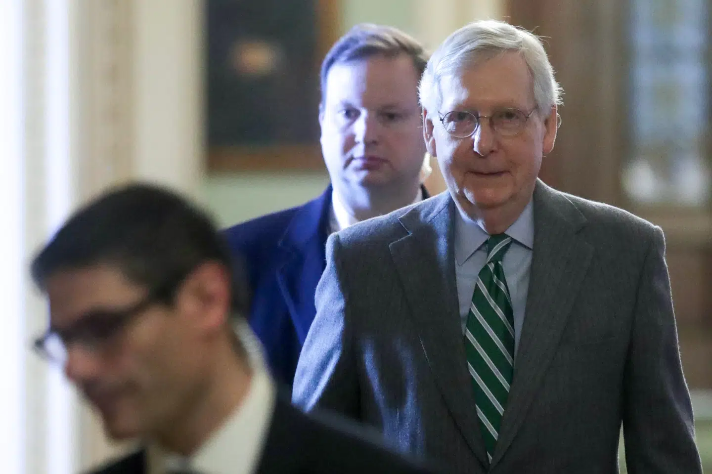 Ifølge Mitch McConnell er den nye nordamerikanske frihandelsaftale mellem USA, Canada og Mexico en stor tværpolitisk sejr. Jonathan Ernst/Reuters