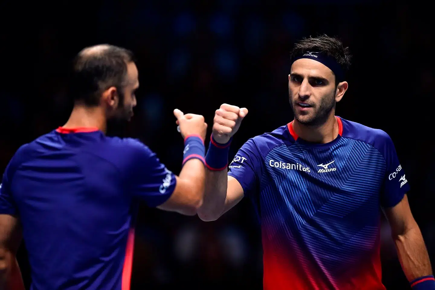Den stærke colombianske tennisduo Juan Sebastian Cabal og Robert Farah (th.).