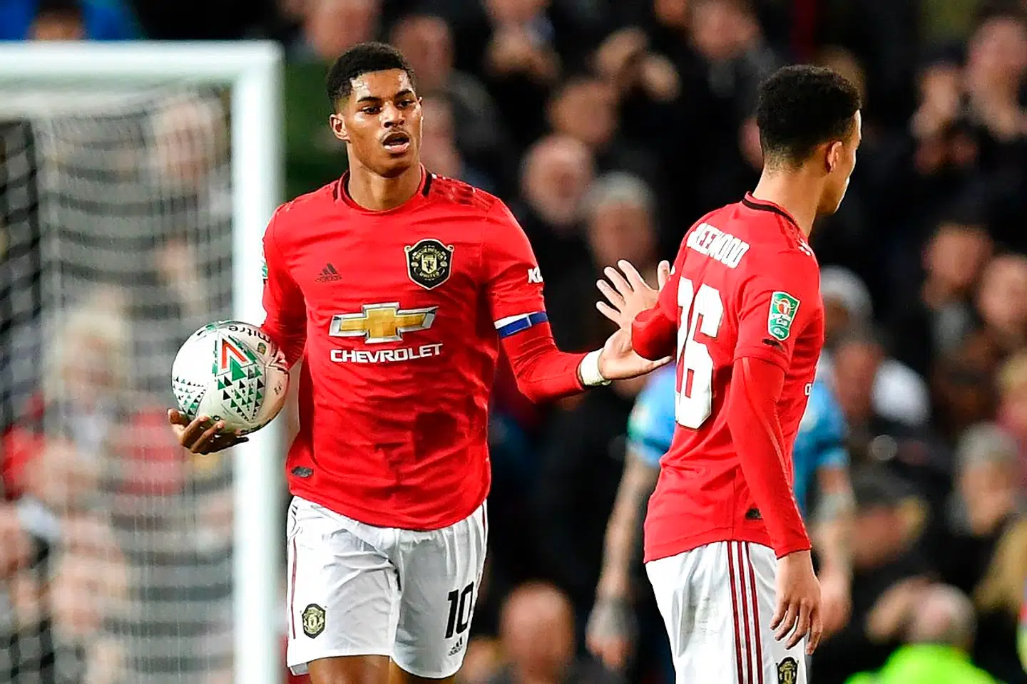 Marcus Rashford spillede sin kamp nummer 200 for Manchester Uniteds førstehold mod Norwich.