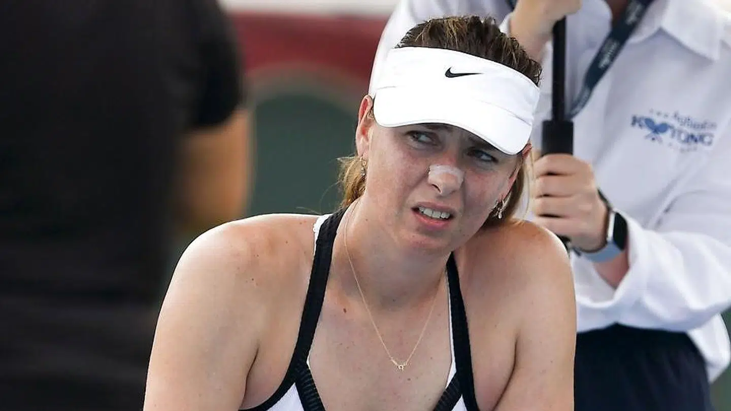 Maria Sharapova var påvirket af røgen.