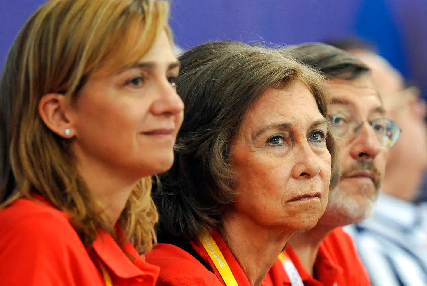 Som ung var prinsesse Cristina selv aktiv sportsudøver og deltog bl.a. i OL. Her nøjes hun dog med at se på.