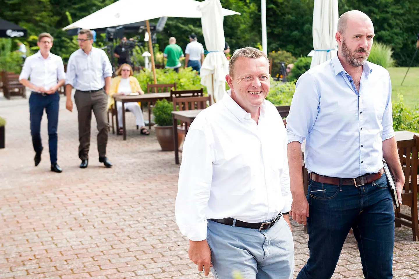 Christian Hüttemeier (th.) har en lang fortid i Venstre, både som pressechef og særlig rådgiver for Lars Løkke Rasmussen.