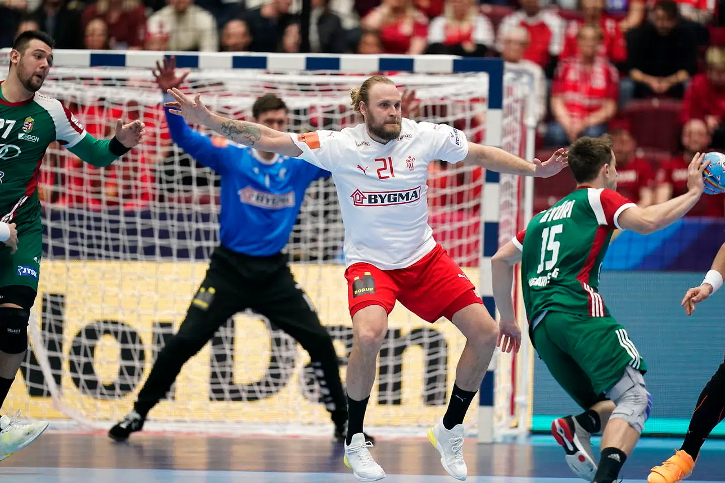EM herrehåndbold gruppe E: Danmark - Ungarn i Malmø Arena i Sverige, mandag den 13 januar 2020