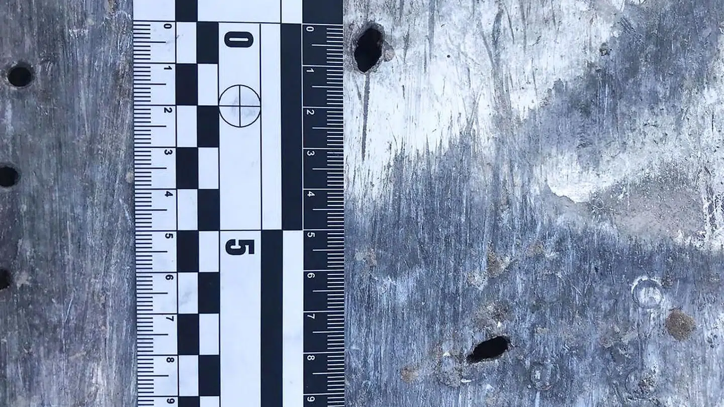 Billeder af flyvraget viser huller, som er forårsaget af eksplosiver, der ramte flyet kort efter, det var lettet fra lufthavnen i Teheran.