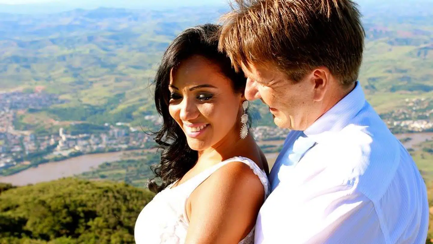 Erik Damgaard med Renata, som han giftede sig med efter bruddet med Anni Fønsby.