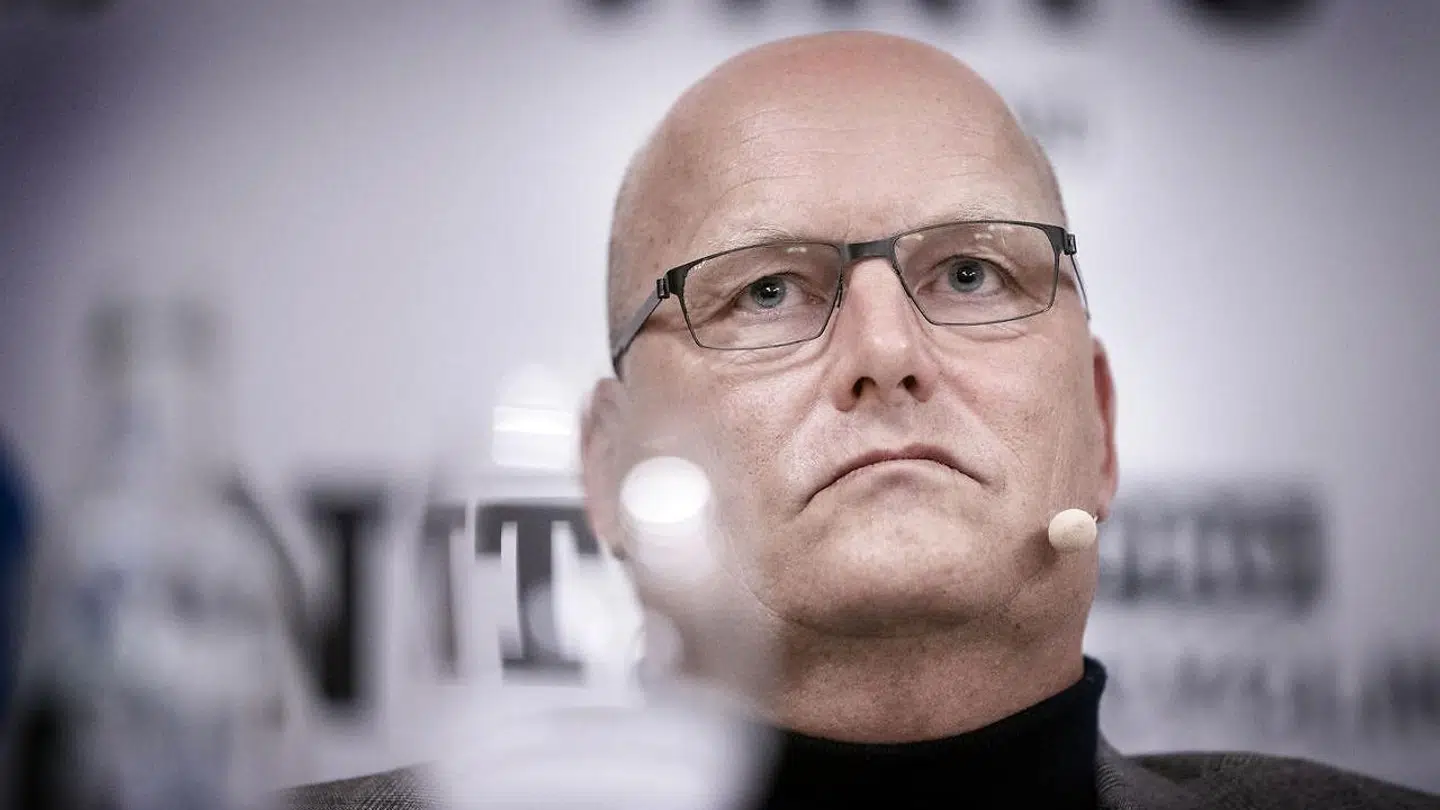 Bjarne Riis er tilbage i spidsen for et cykelhold på øverste hylde. Her under onsdagens pressemøde på D'angleterre i København.