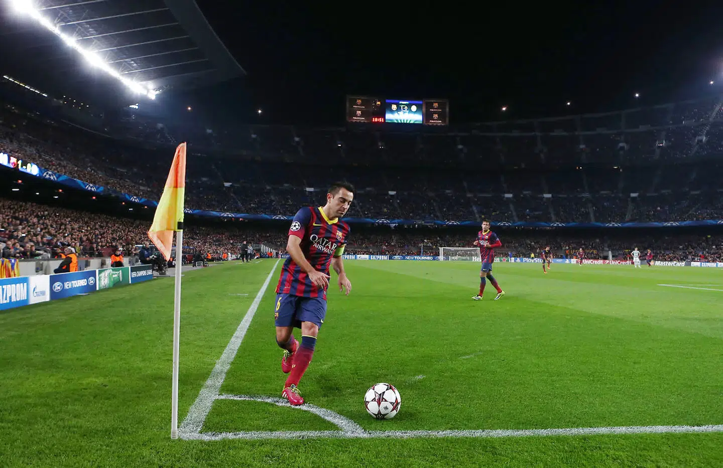 Xavi vandt fire Champions League-trofæer med FC Barcelona, hvor han også nåede at bære anførerbindet.