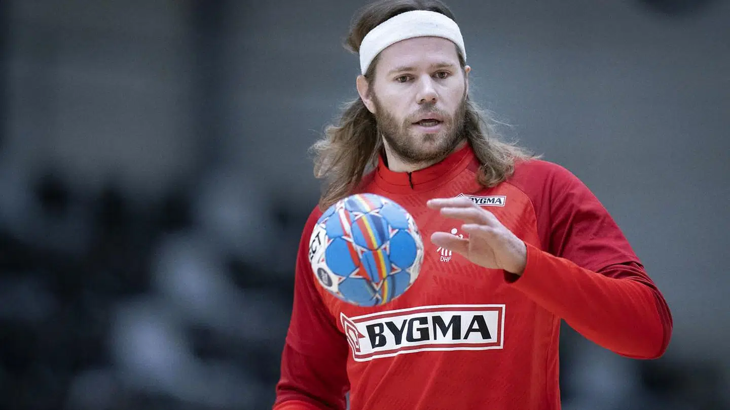 Mikkel Hansen ved håndboldlandsholdets træning i Frederiksberg Hallen onsdag den 8. januar 2020.. (Foto: Liselotte Sabroe/Ritzau Scanpix)