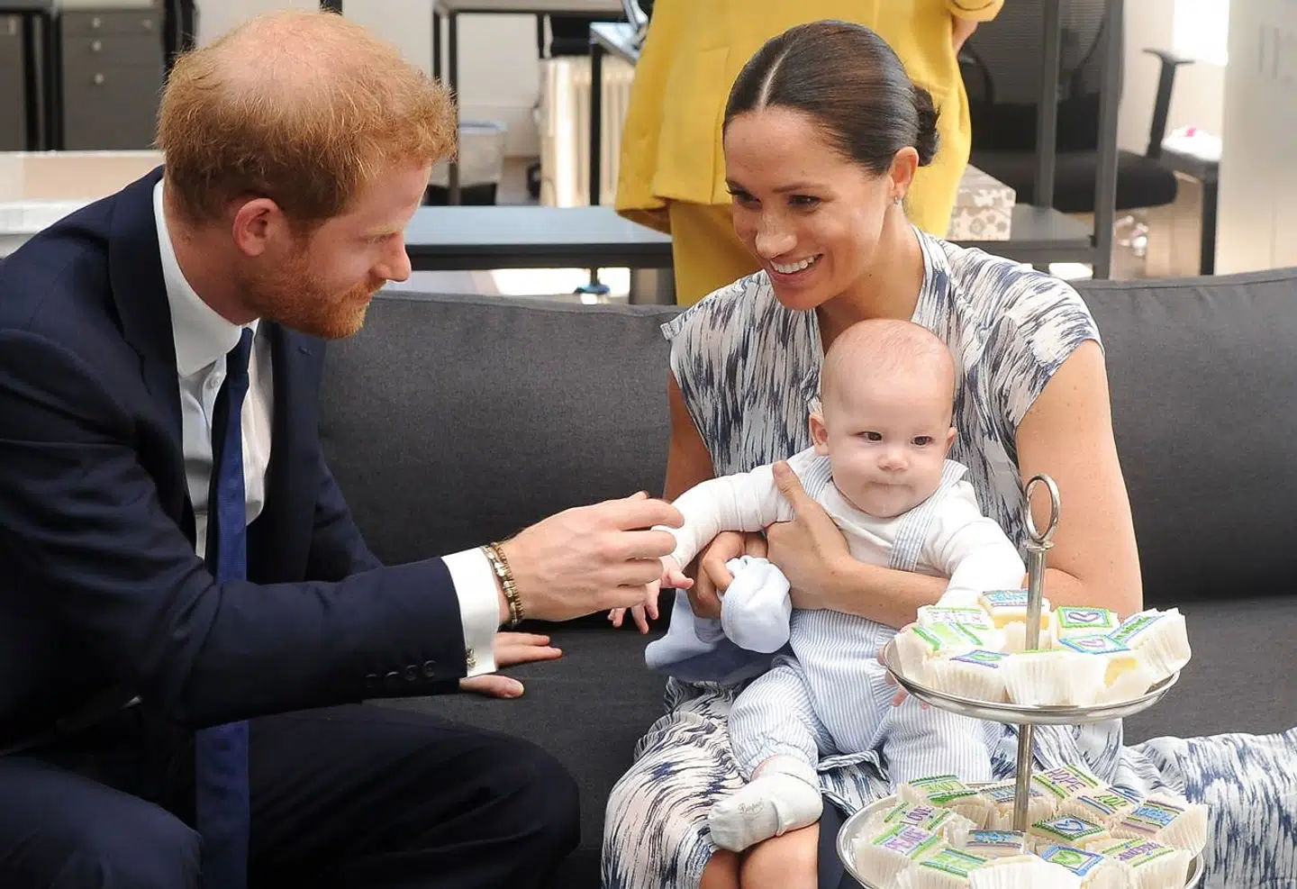 ARKIVFOTO af prins Harry, hertuginde Meghan og deres søn, Archie.