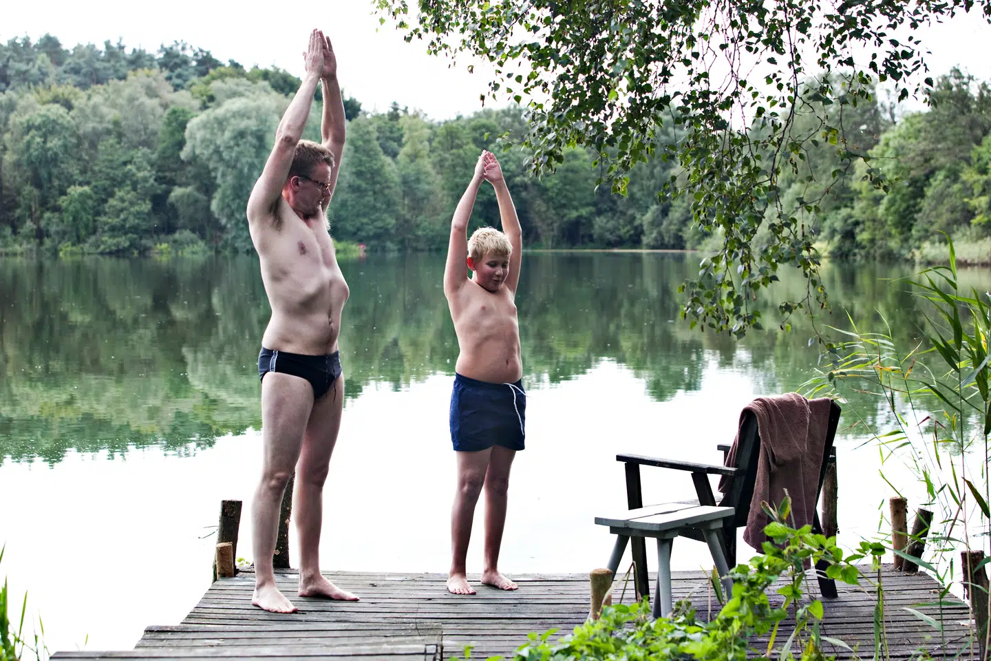 Frank Hvam og Marcuz som Bo i 'Klovn The Movie'.