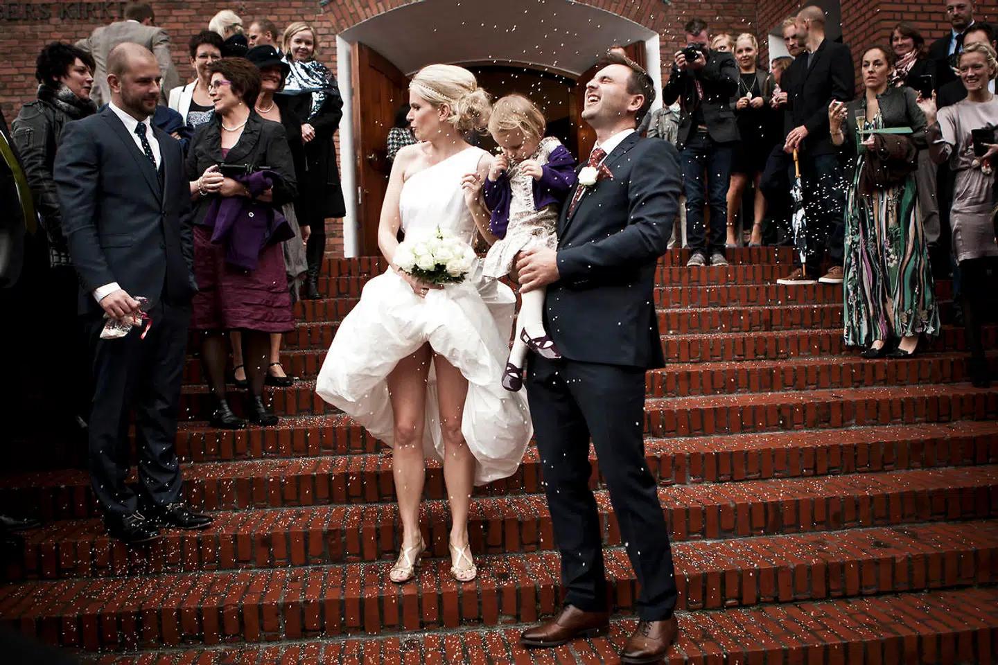 TV2 Sportens Heidi Frederikke og Anders Sigdal giftede sig i 2012 i Johannes Døbers Kirken.