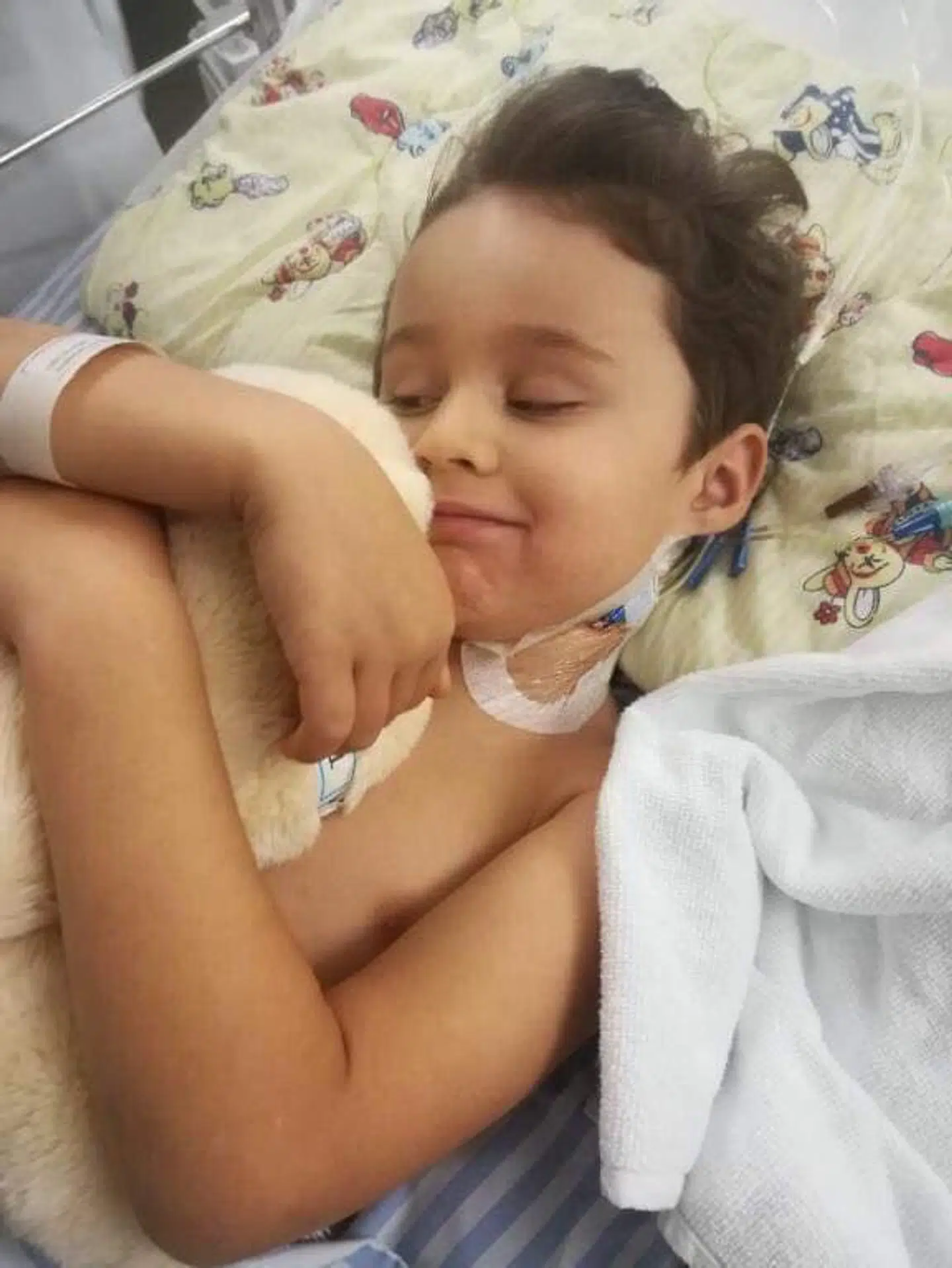 Sebbe på hospitalet.