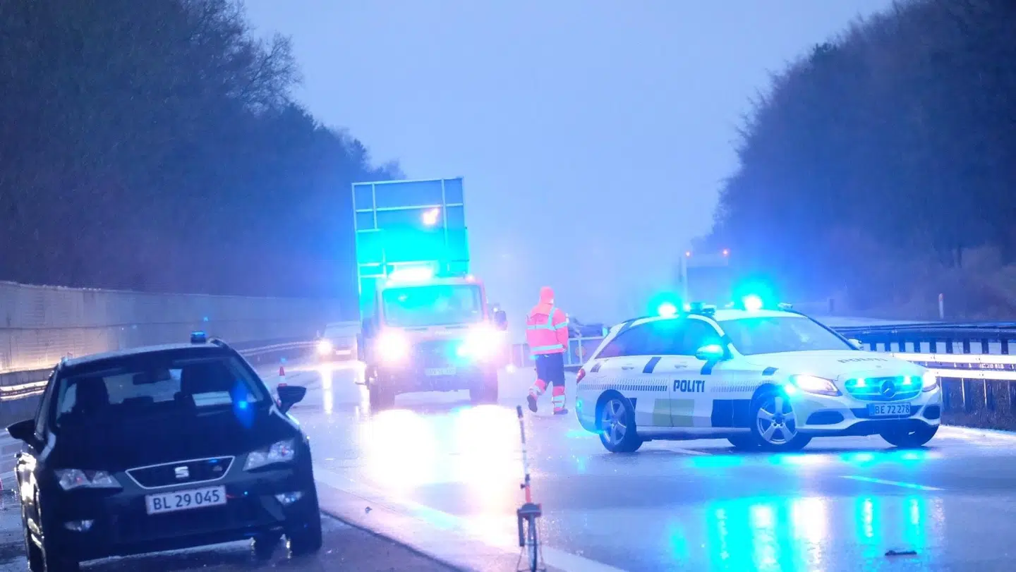 En kvinde blev kørt ned på Vestmotorvejen lørdag morgen.