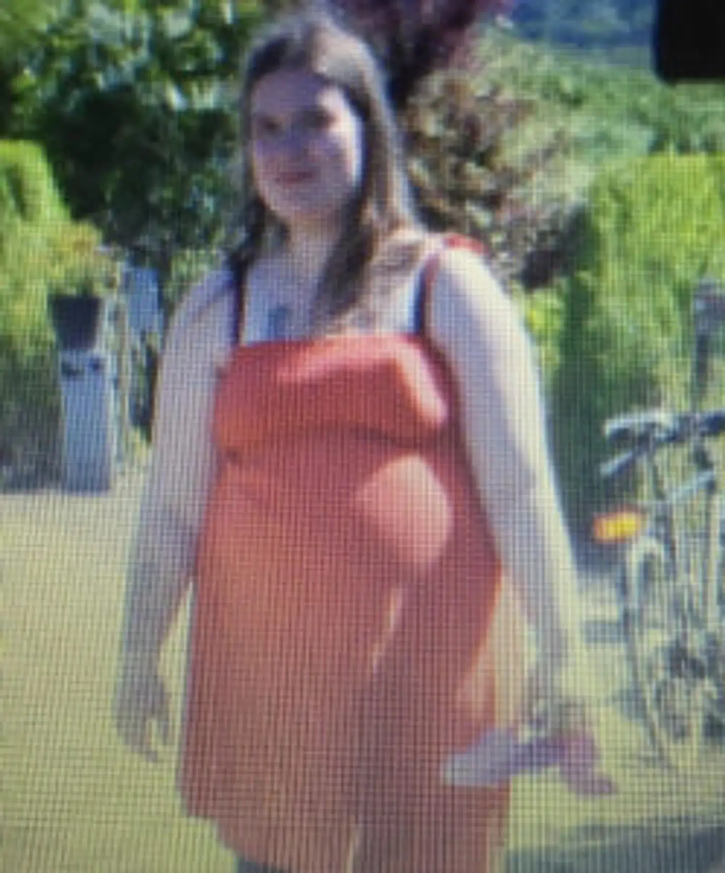 Sådan så Luna ud, da hun vejede mest, og hun bruger billedet til at vise sig selv, hvor langt hun er kommet, selvom hun har haft en tilbagegang. (Foto: Privat)