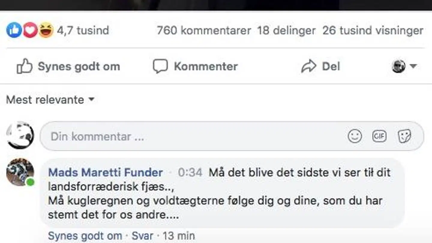 Det var denne kommentar, der fik Mads Funder ekskluderet fra Nye Borgerlige.