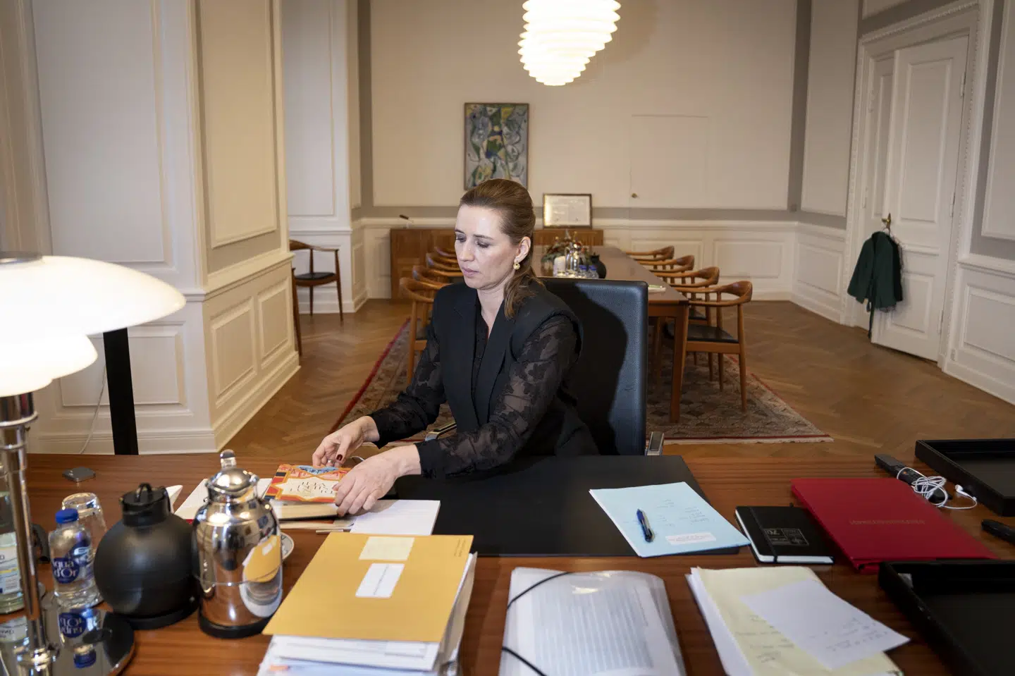 Statsminister Mette Frederiksen (S) skal onsdag holde sin første nytårstale som Danmarks statsminister. (Arkivfoto) Liselotte Sabroe/Ritzau Scanpix