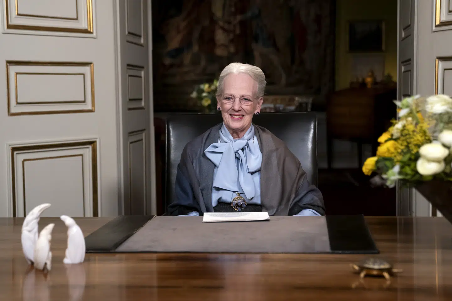 Dronning Margrethe holder tirsdag sin nytårstale nummer 48 på Amalienborg. Keld Navntoft/Ritzau Scanpix
