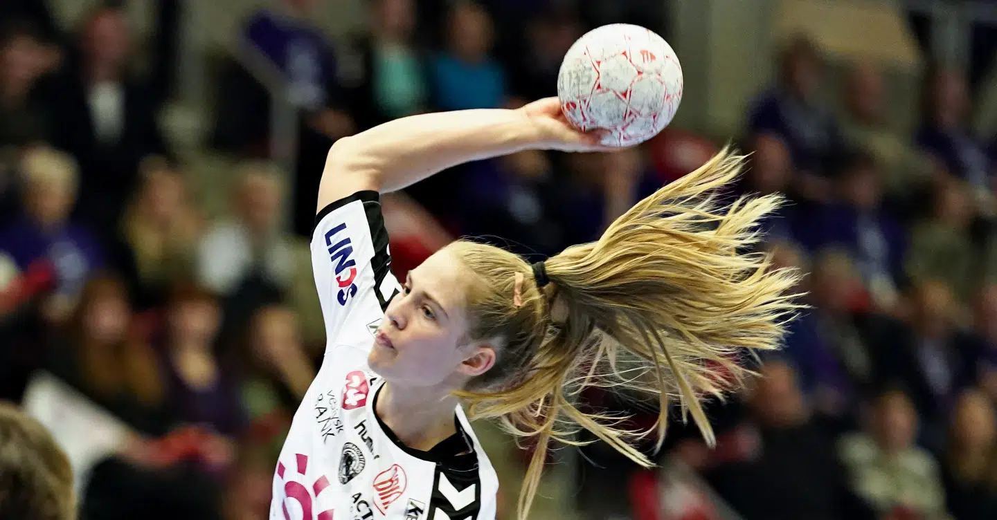 TTH Holstebro's Camilla Pytlick i pokalsemifinalekampen Herning-Ikast Håndbold.