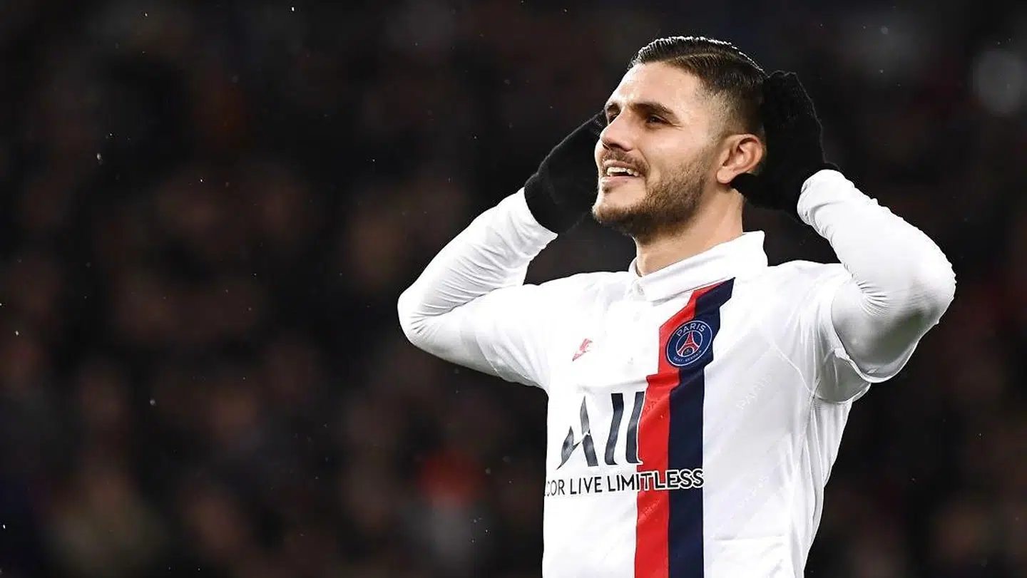 Mauro Icardi er glad igen. Han spiller i PSG og har lavet ni ligamål i denne sæson.