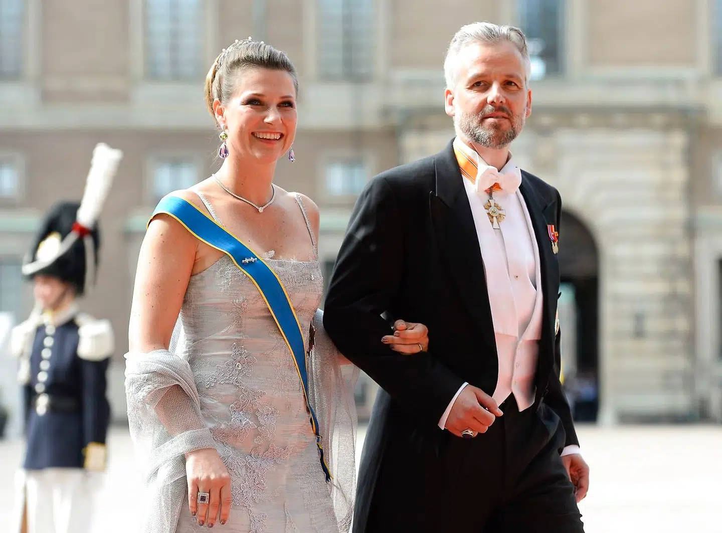 Prinsesse Märtha-Louise og Ari Behn ved den svenske kronprins Carl Philip og prinsesse Sofias bryllup i 2015.
