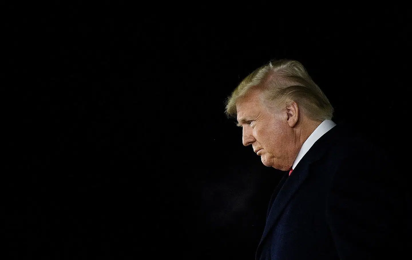 Donald Trump ankommer til Battle Creek.