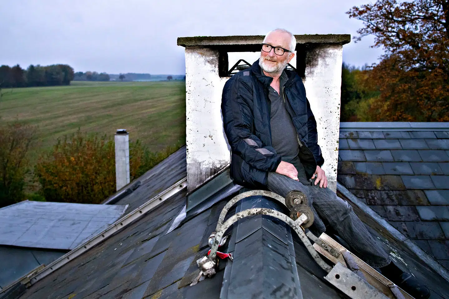 Fra sit trygge hjem i Herfølge har Peter Aalbæk erobret den store verden. Men altid med basen i behold. Her bor han med sin kone.