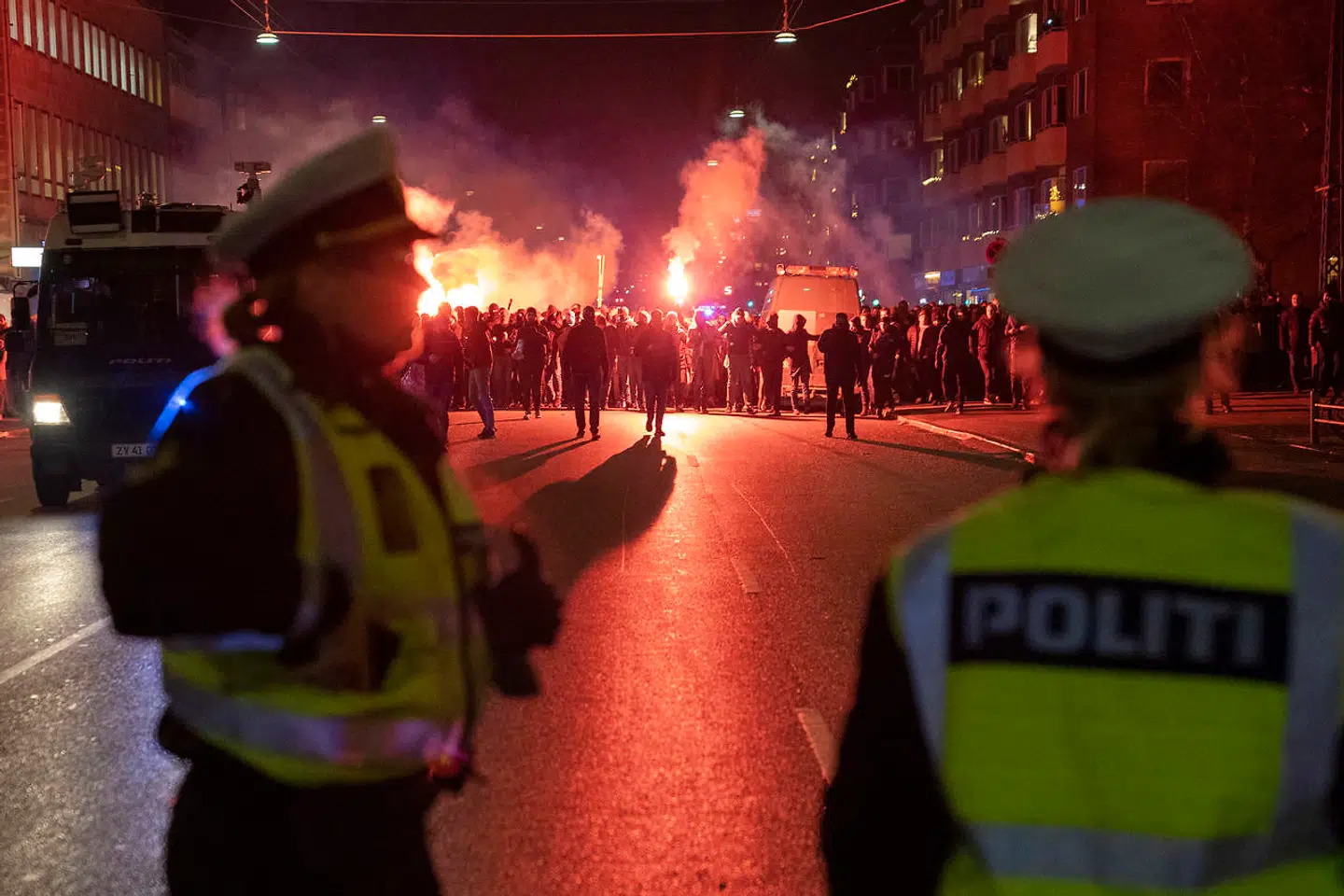Der var masser af politi i gaderne i forbindelse med det svensk-danske opgør.