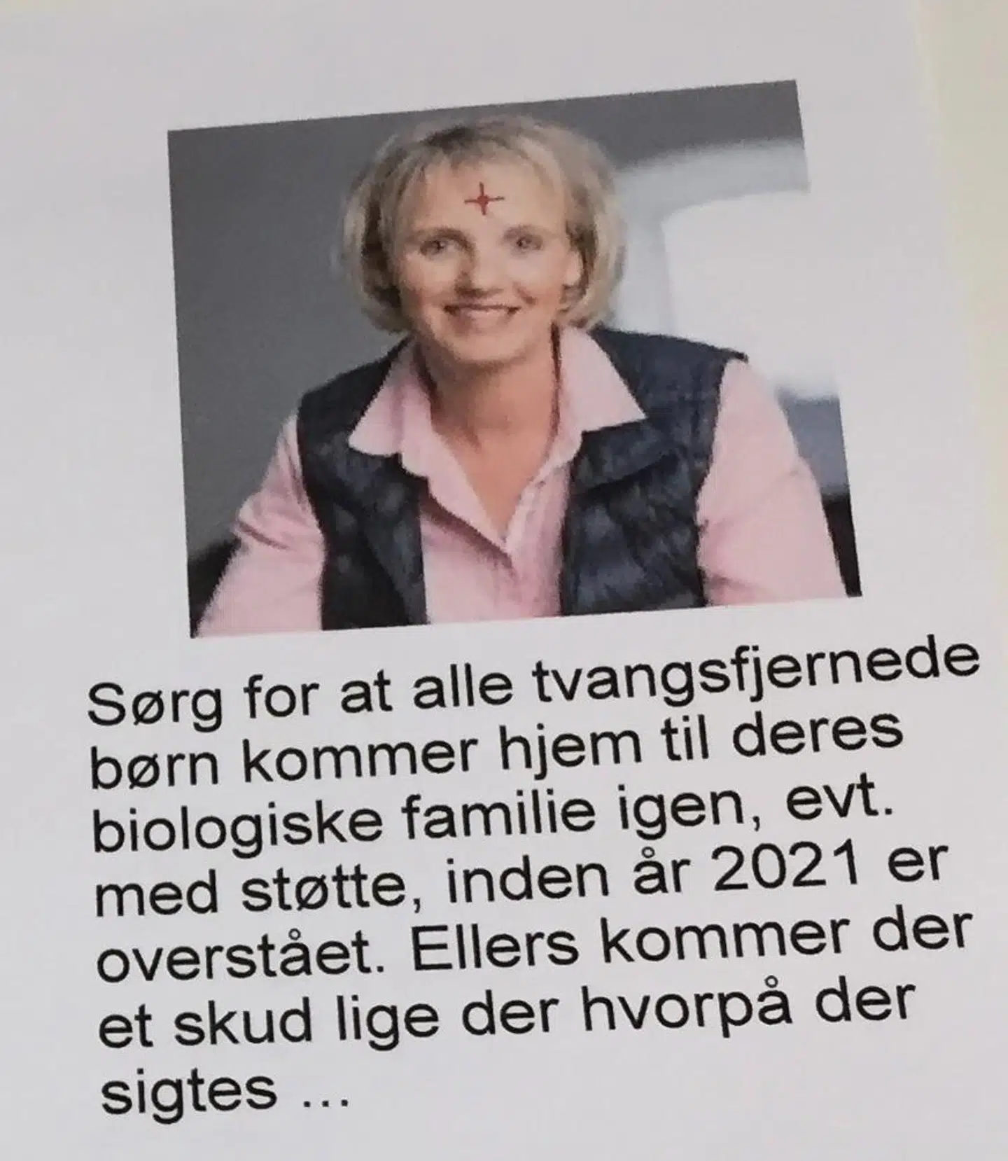 Sådan så julekortet ud indvendigt.