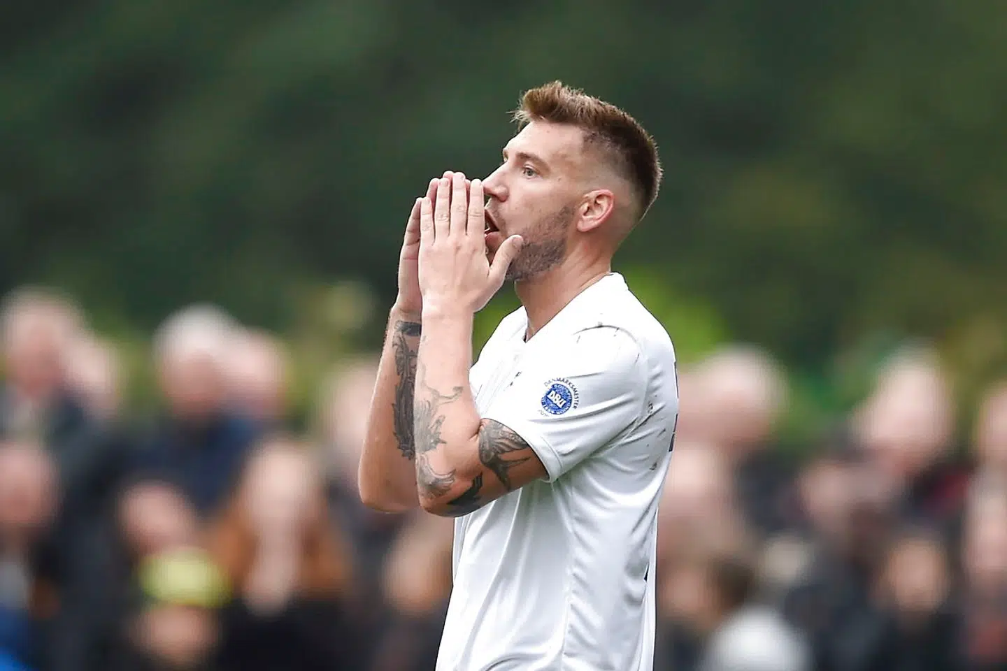 Nicklas Bendtner i FCK-trøjen.