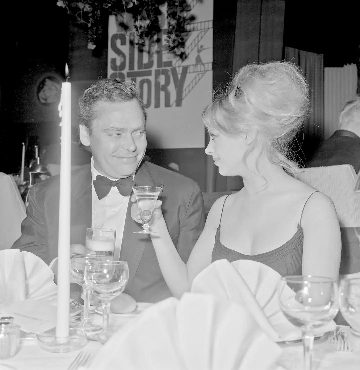 Judy Gringer og Dirch Passer fotograferet i 1962, hvor forholdet stadig var lyserødt.