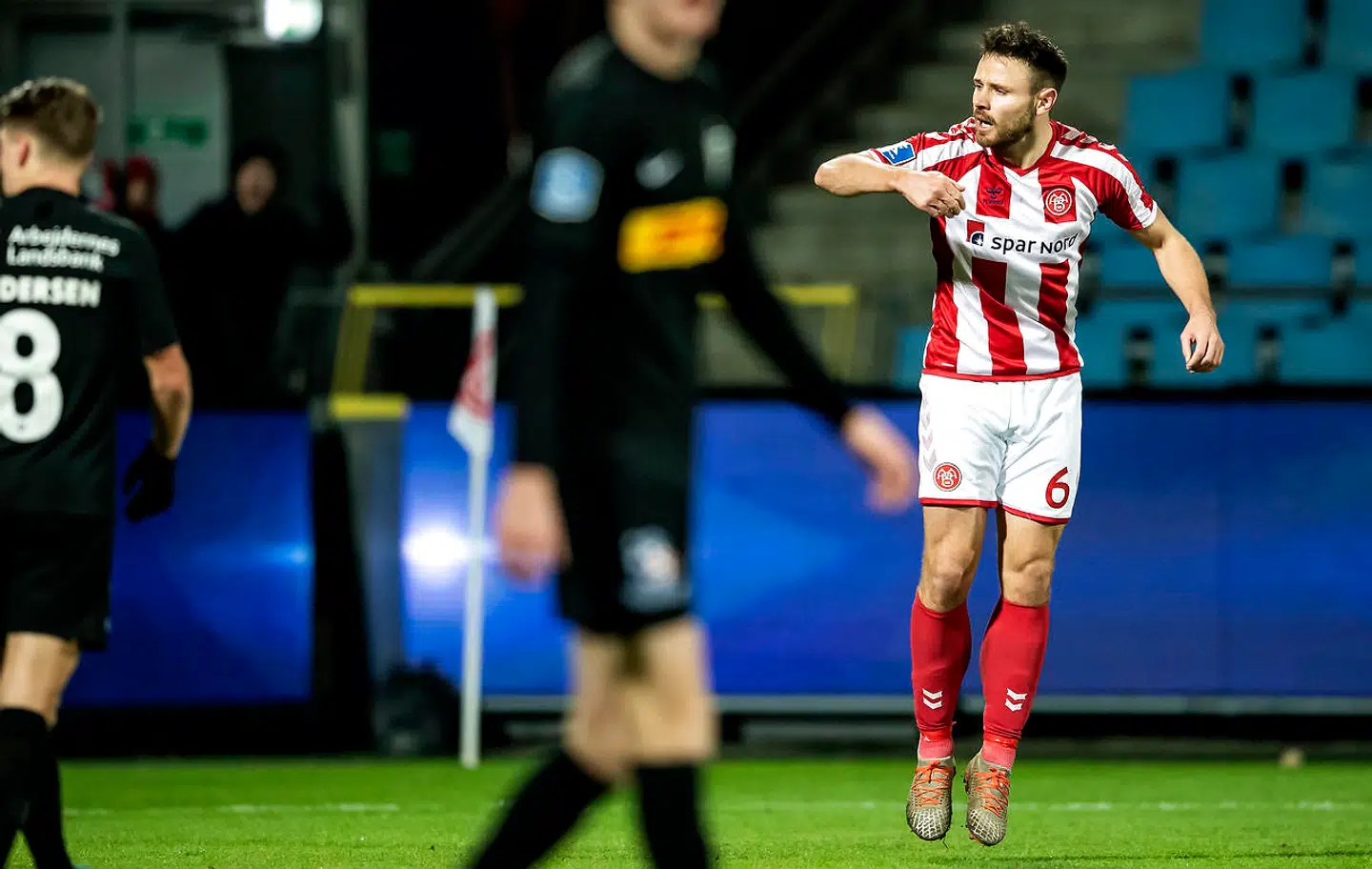 AaB's Kristoffer Pallesen scorede mod FC Nordsjælland sin karrieres første mål i Superligaen.