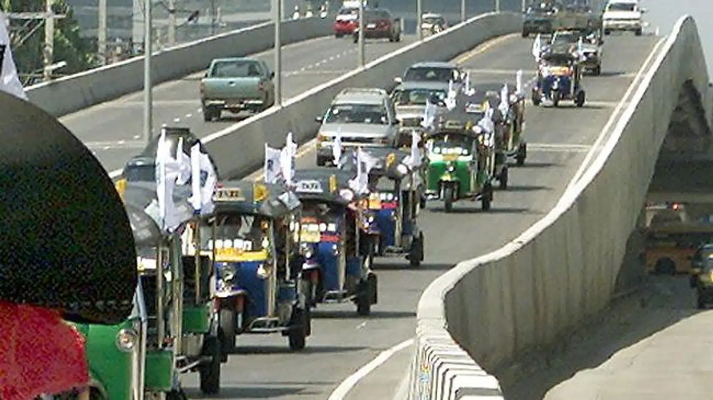 Trafik i Pattaya, Thailand. Arkivfoto.